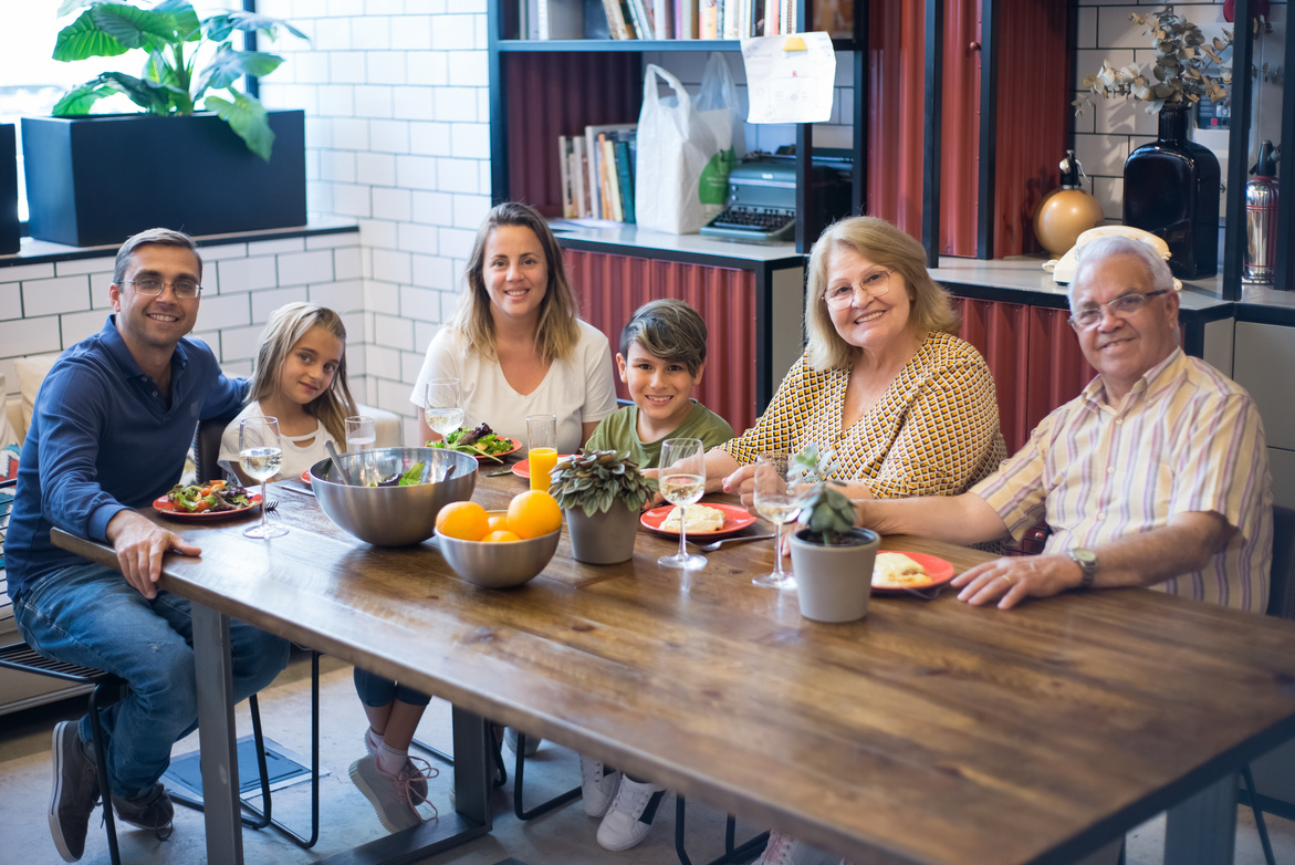 A Family Dining Together